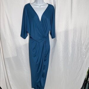 Chic Teal Midi Dress